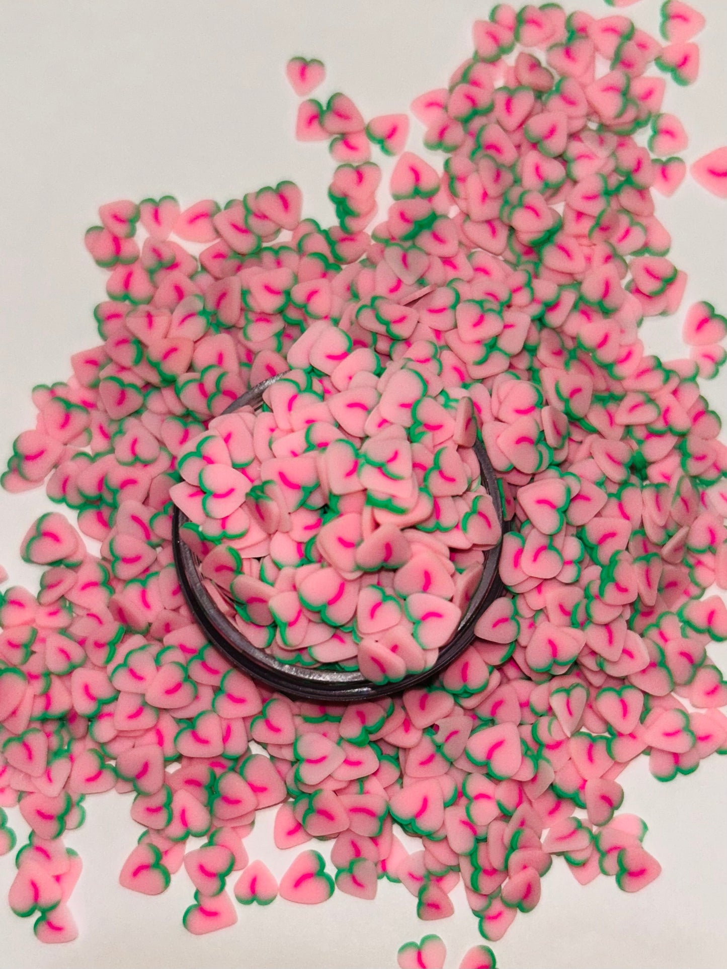 Strawberry clay pieces