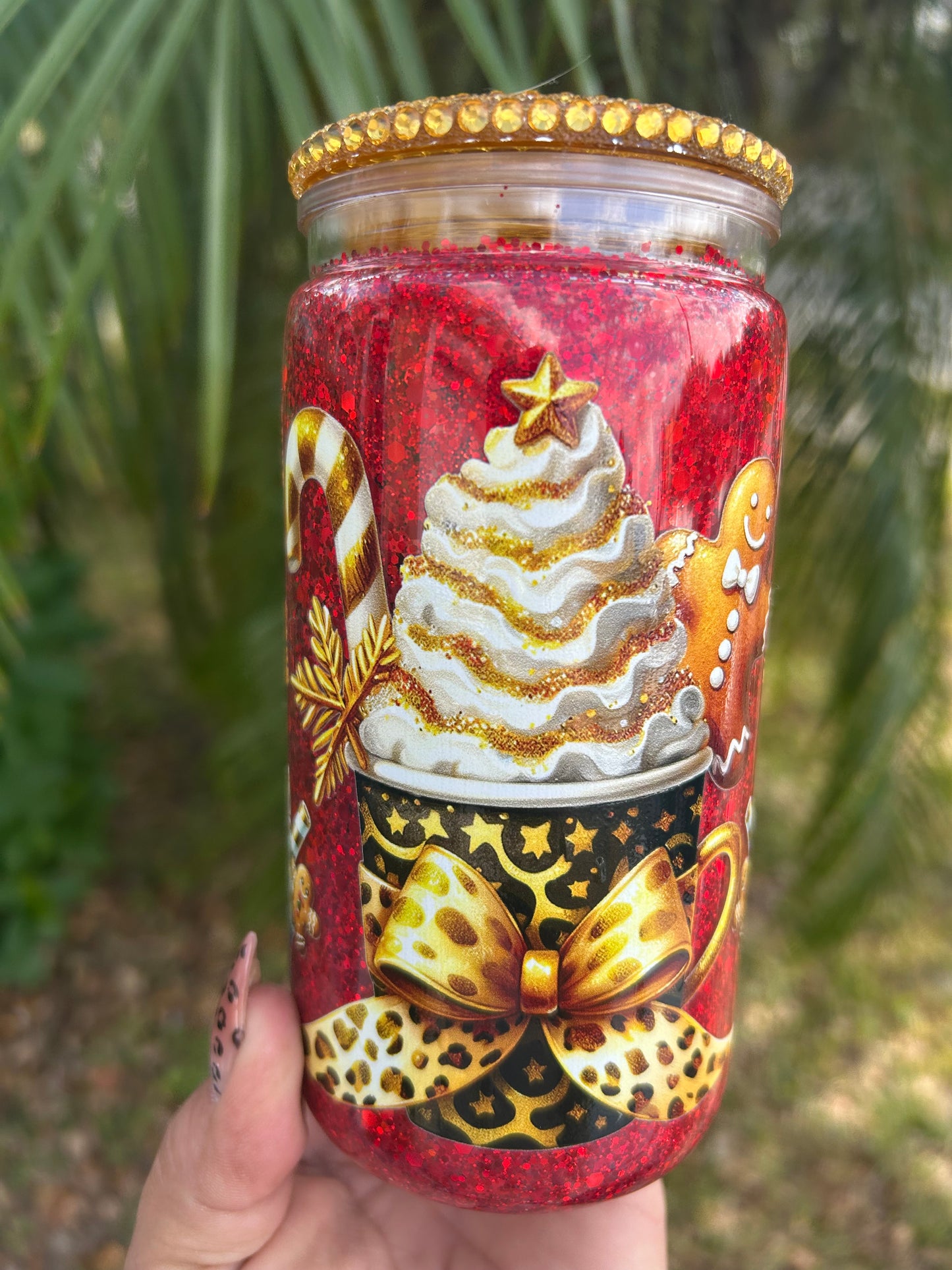 16oz hot coco dry Snowglobe