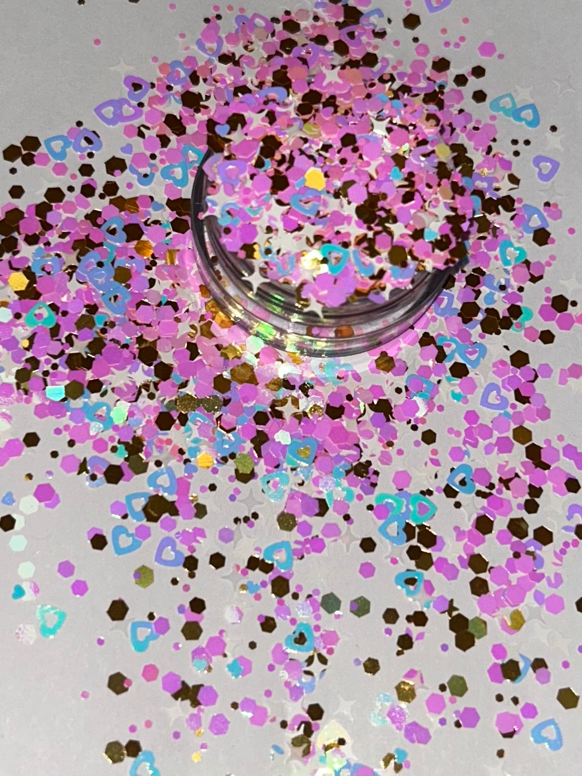 Tinker shape glitter