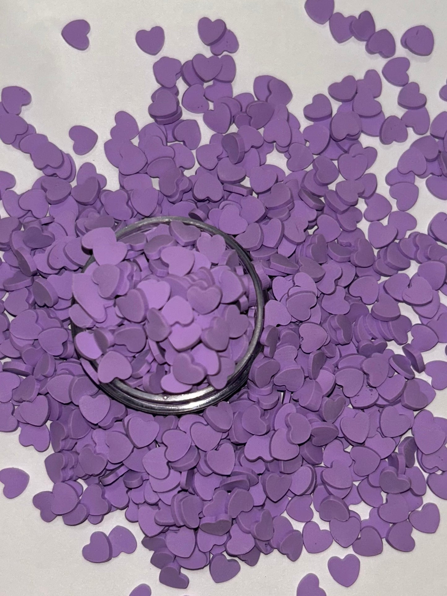 Purple Hearts clay