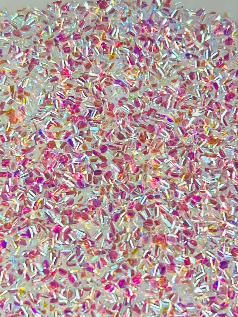 White bubble glitter