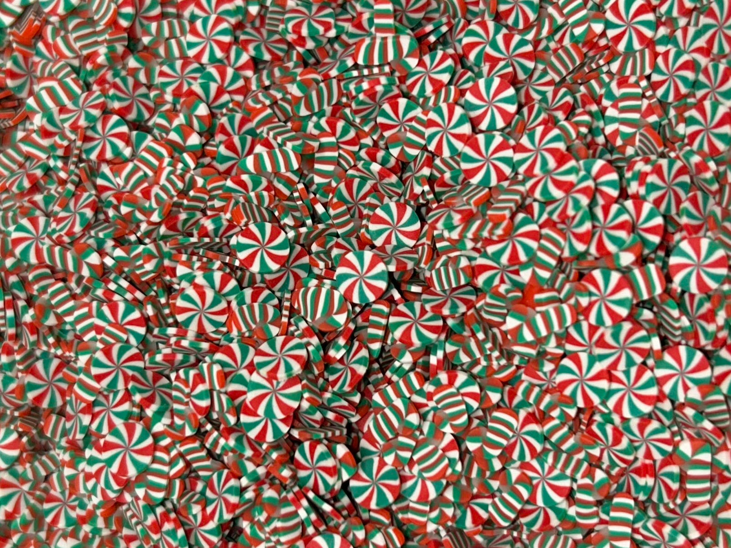 Christmas candy & candycane clay mix