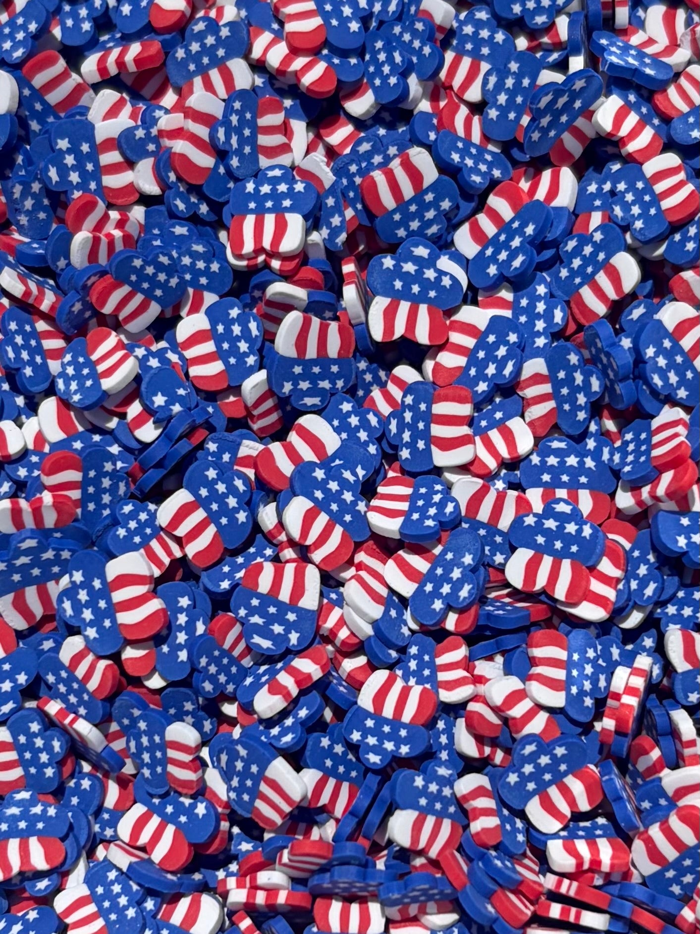 Patriotic flower clay