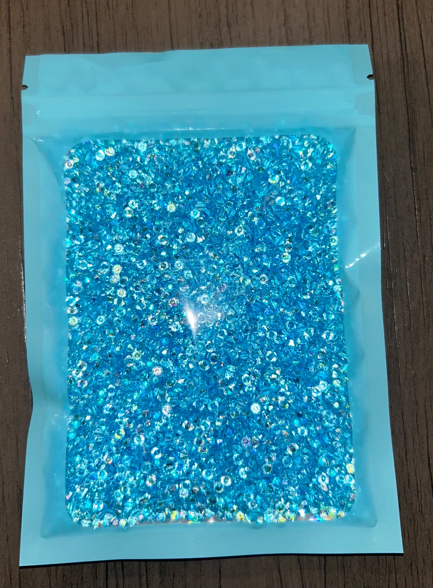 Blue diamond beads