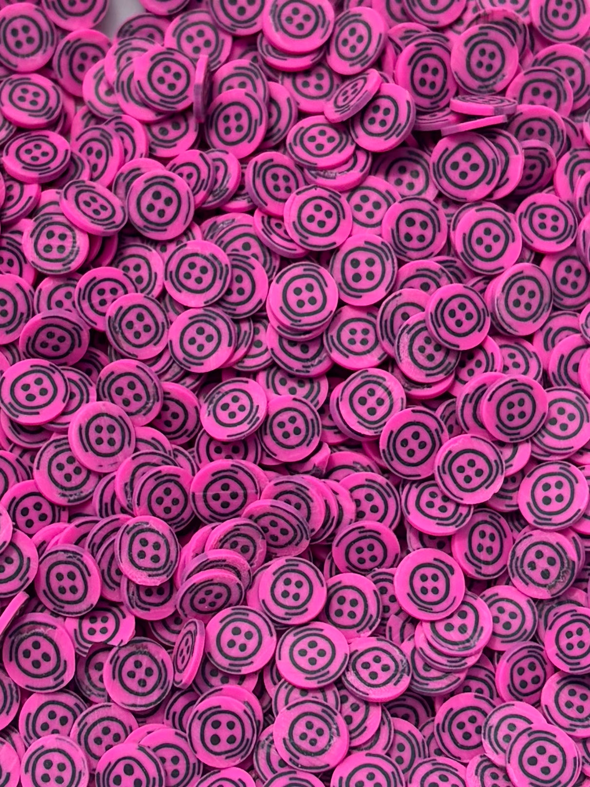 Pink button clay