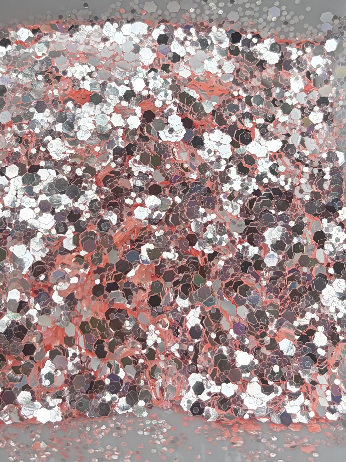 Sparkling Peach mirror glitter