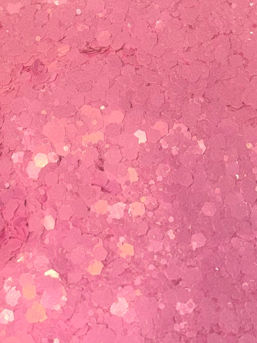 Pinky bubba licious chunky matte glitter 