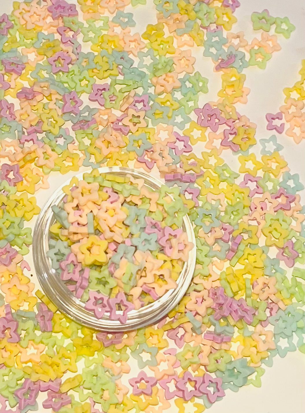 Pastel stars clay