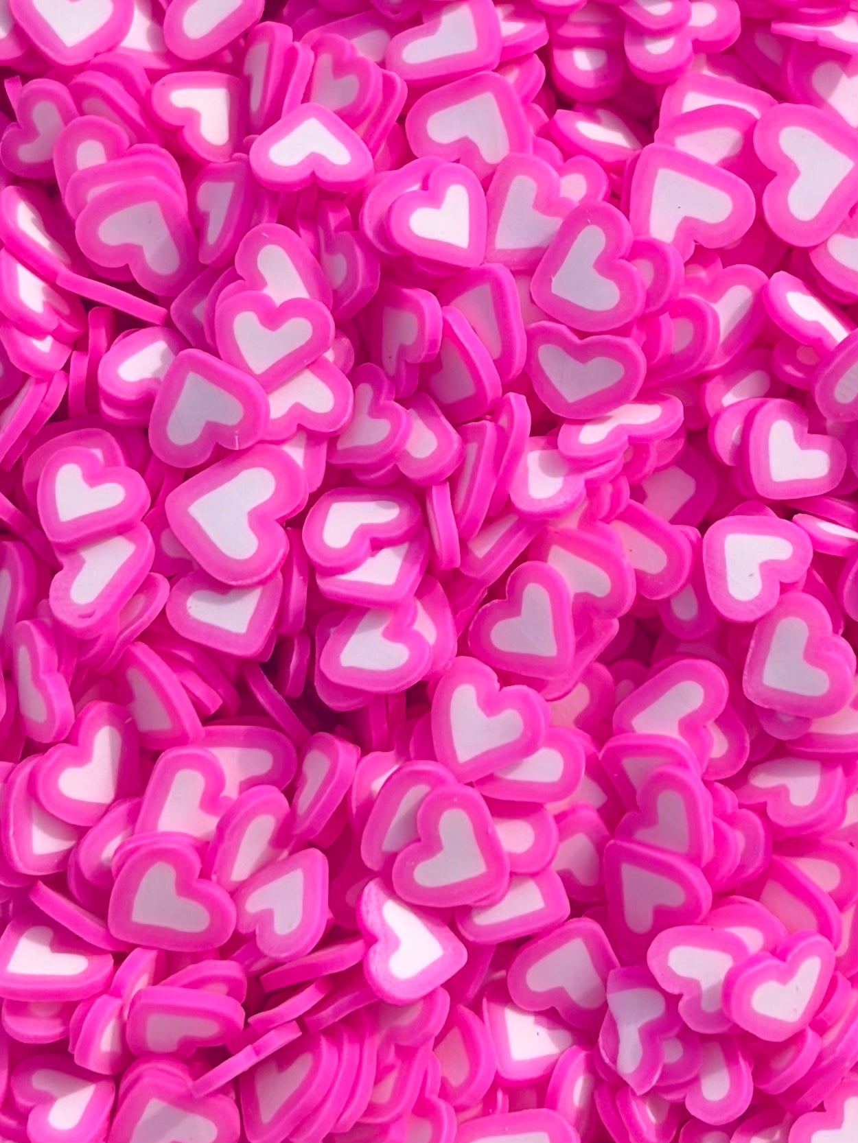 Hot pink hearts