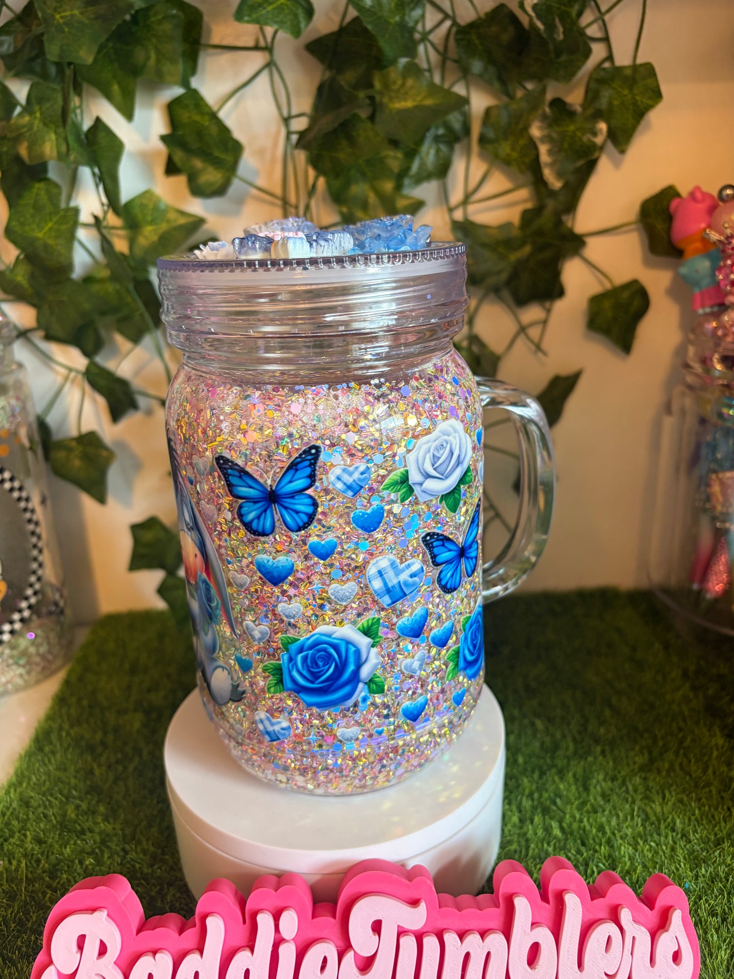 Mason Snowglobe tumbler
