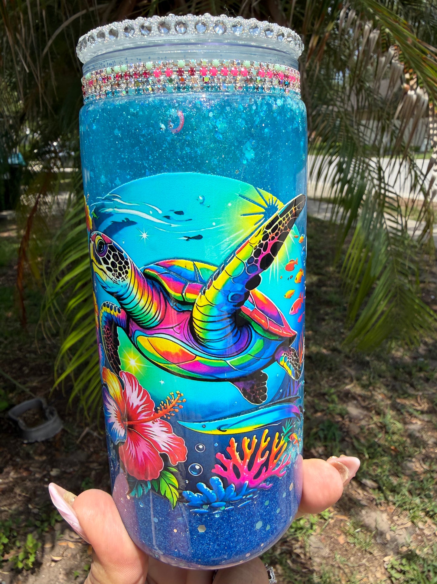 20oz turtle ocean Snowglobe