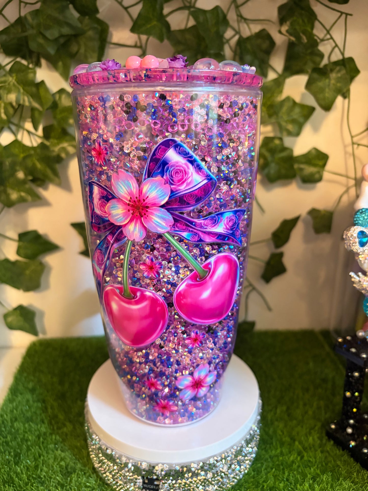 24oz cherry Snowglobe