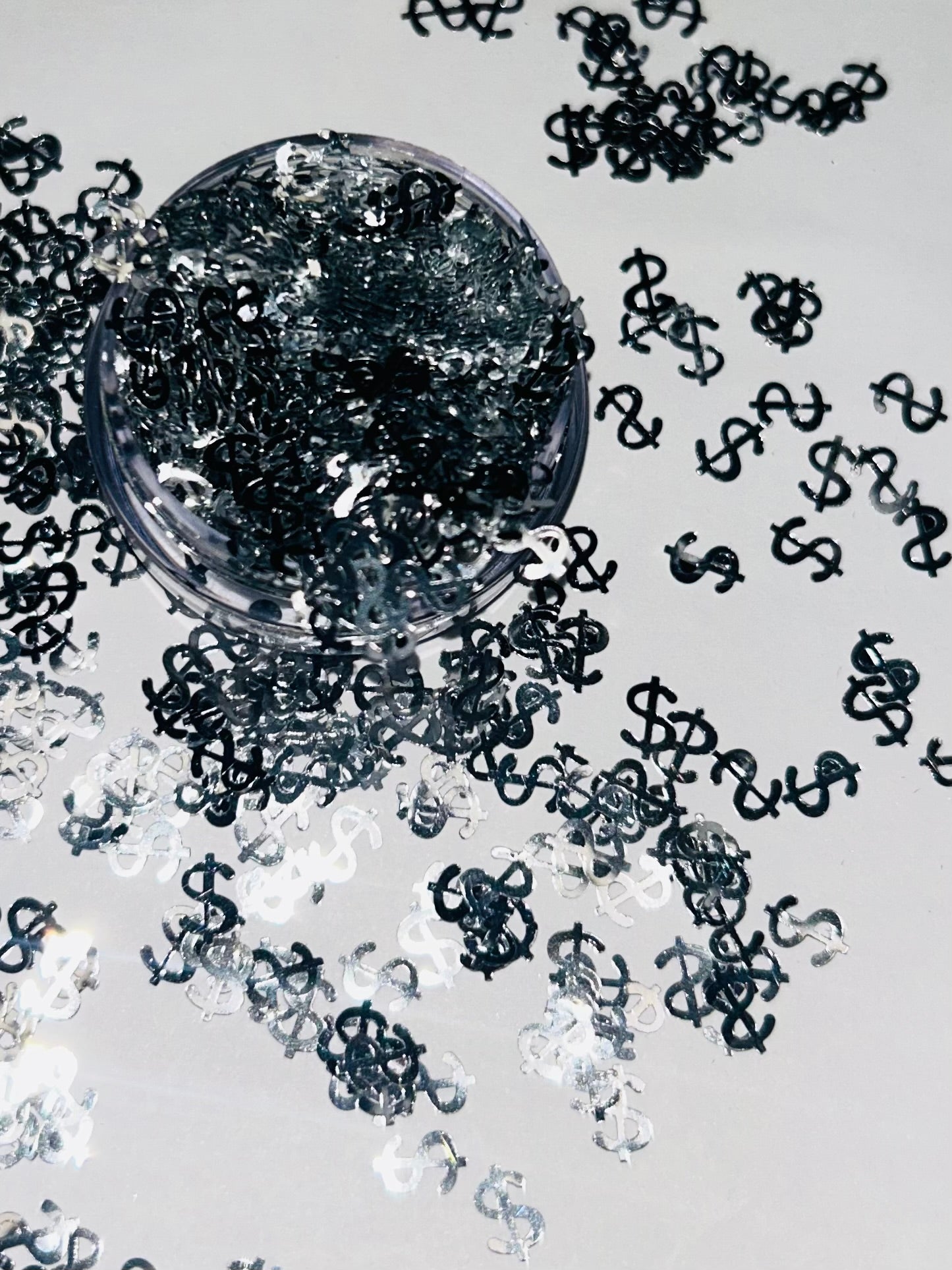 Cash money shape glitter