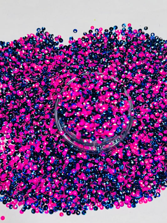 Cotton candy bubble glitter