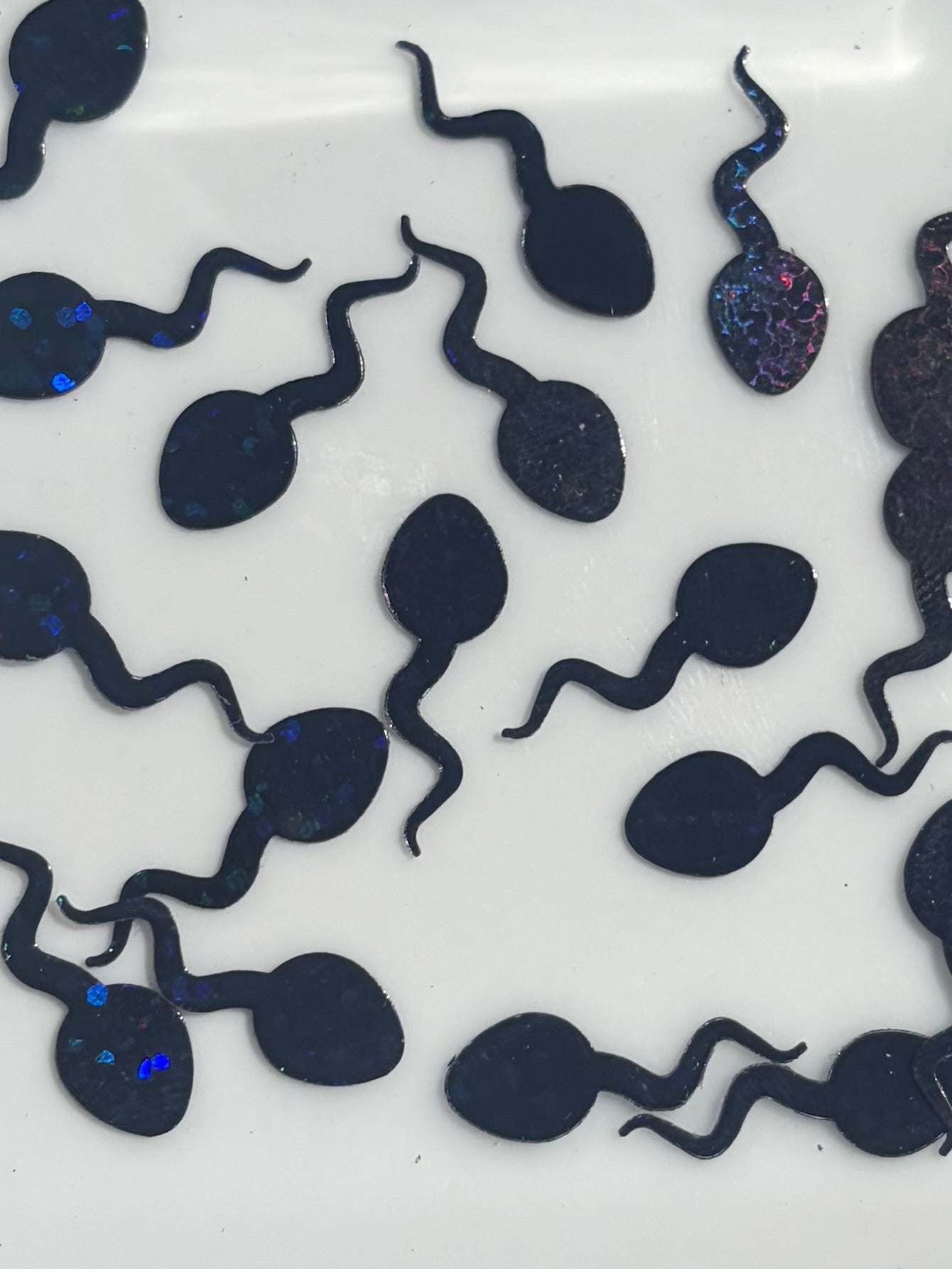 Black tadpole swimmer