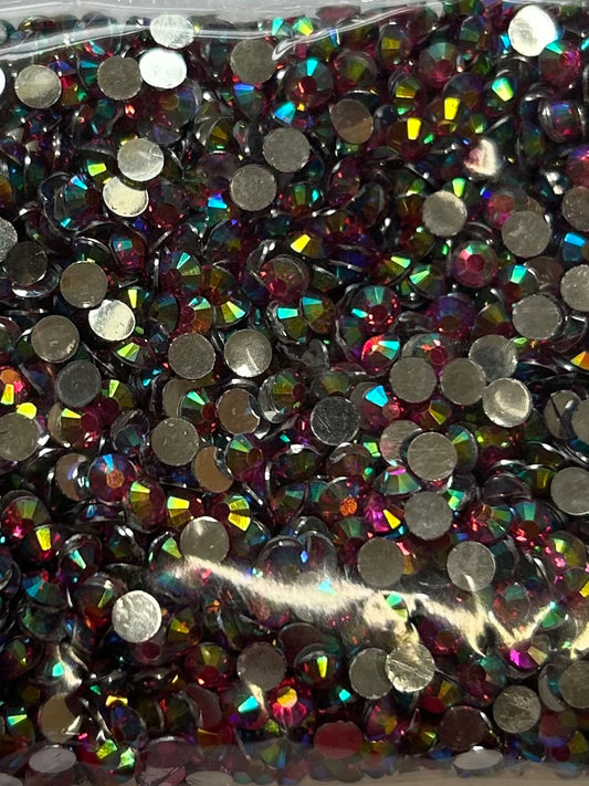 Pink color shift ab rhinestone