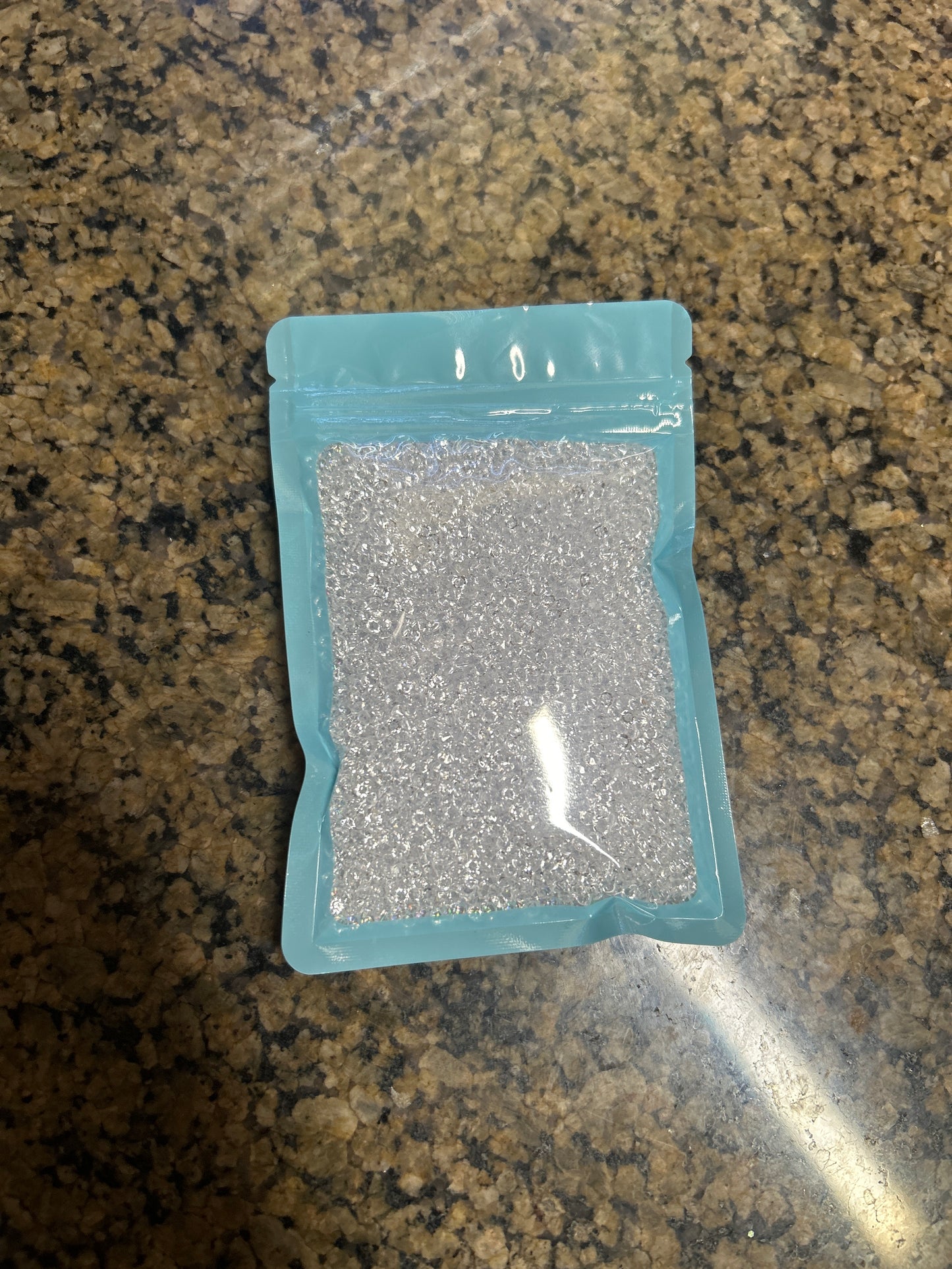 Clear white diamond beads