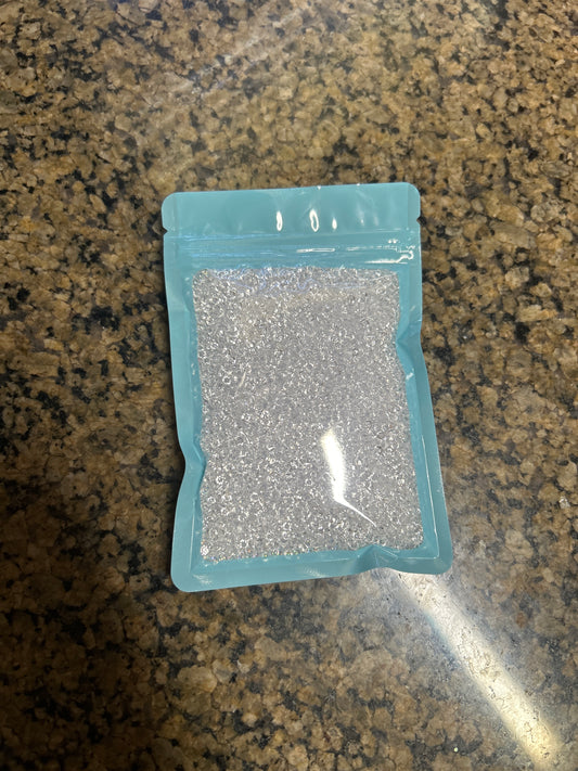 Clear white diamond beads