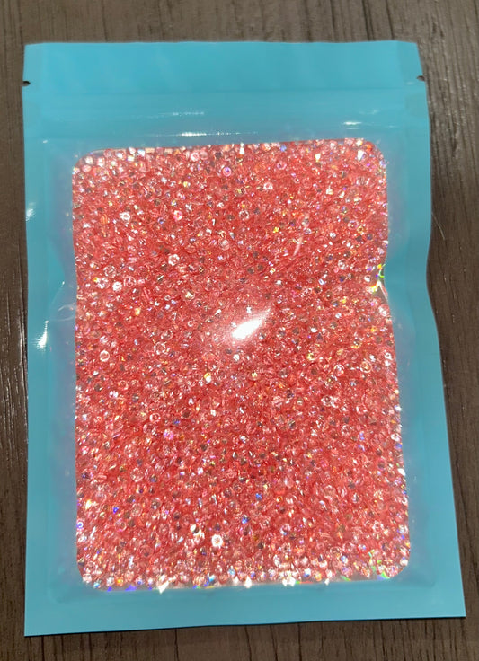 Pink diamond beads
