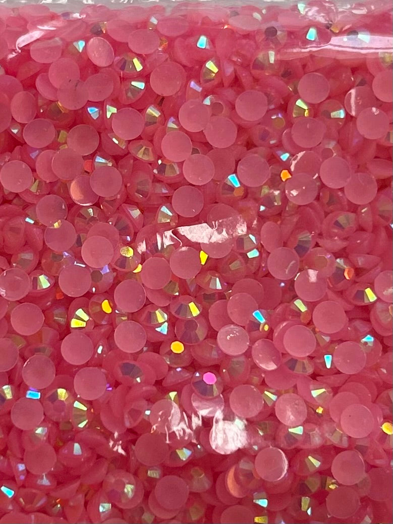 Light pink ab rhinestone