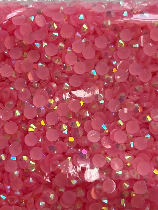 Light pink ab rhinestone
