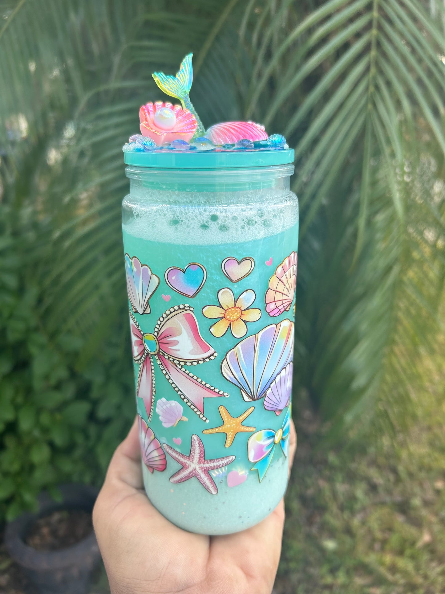 20oz ocean snow globe