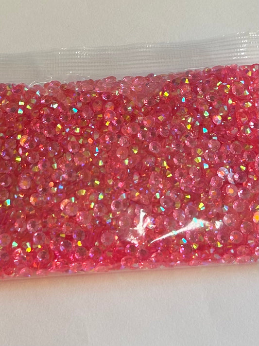 Rose Pink ab rhinestone