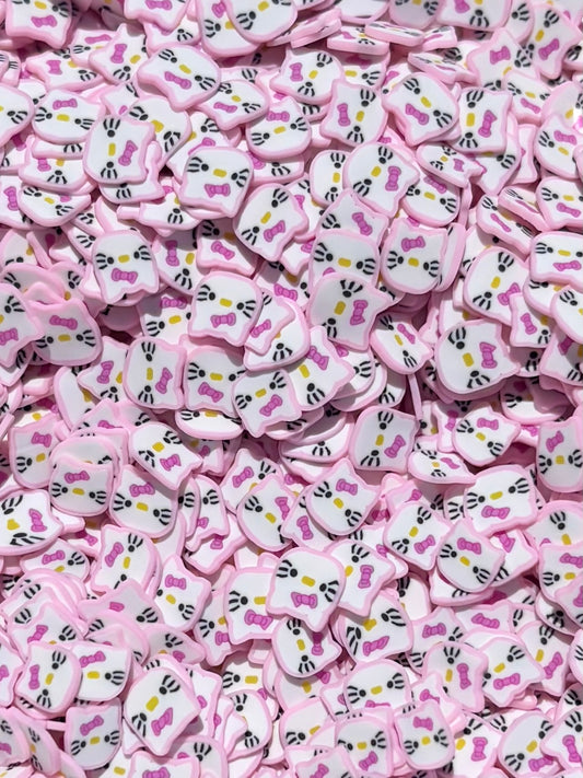 Pink cat polymere clay