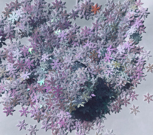 White snowflake glitter