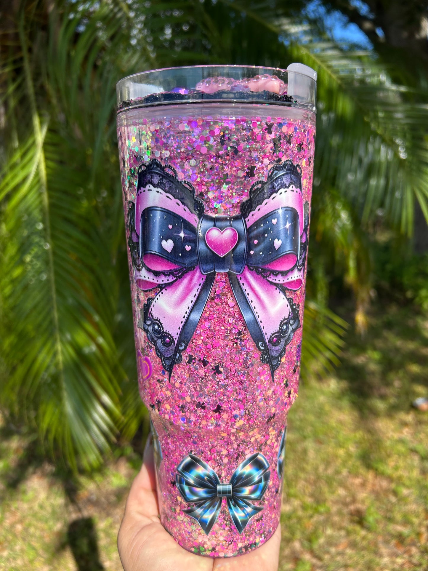 40oz Bow Betty Snowglobe