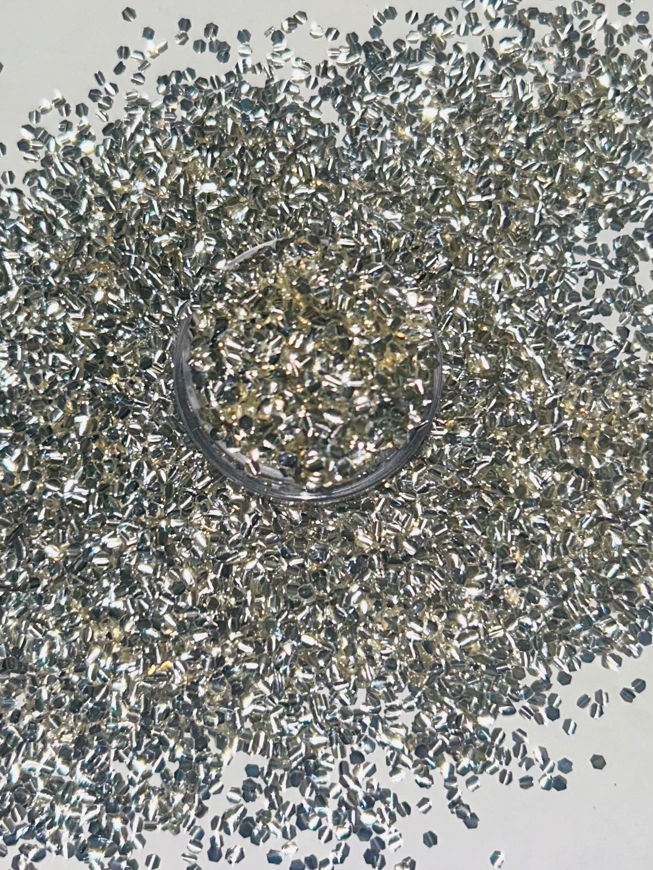 Silver bubble glitter