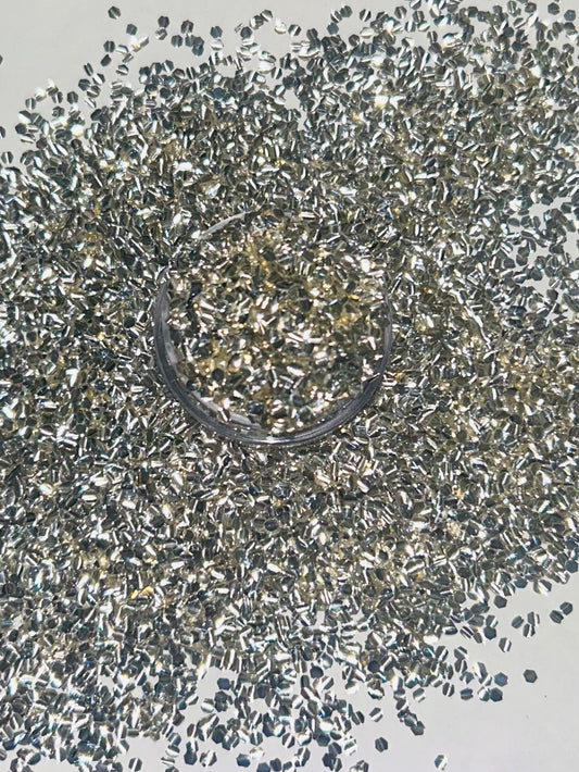 Silver bubble glitter