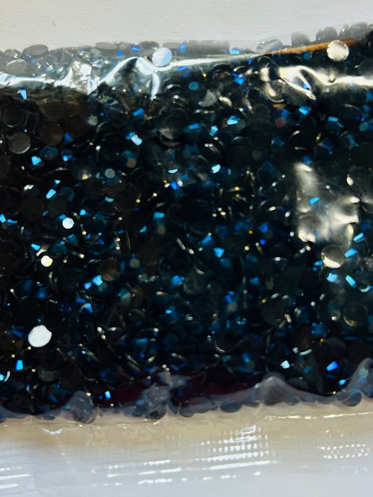 Black blue ab rhinestone