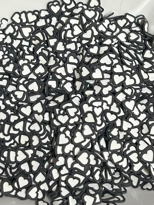 Black & White hearts