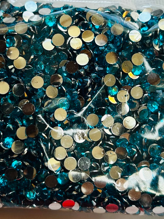 Teal rhinestone