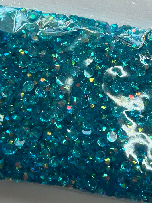 Teal rhinestone