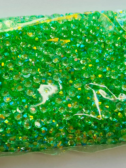 Green ab rhinestone