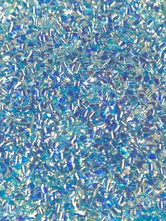 Baby blue bubble glitter
