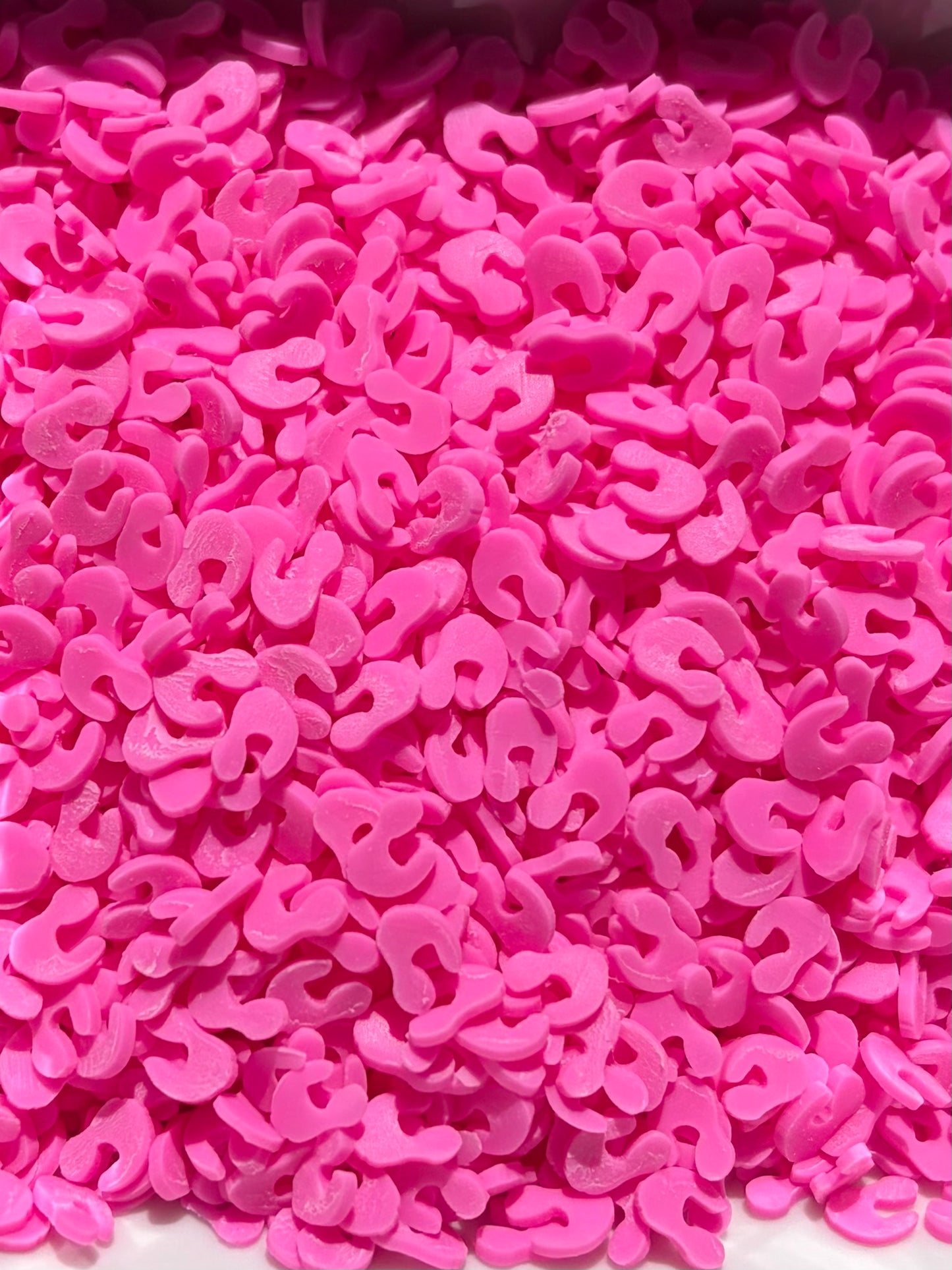 Hot pink cheetah clay