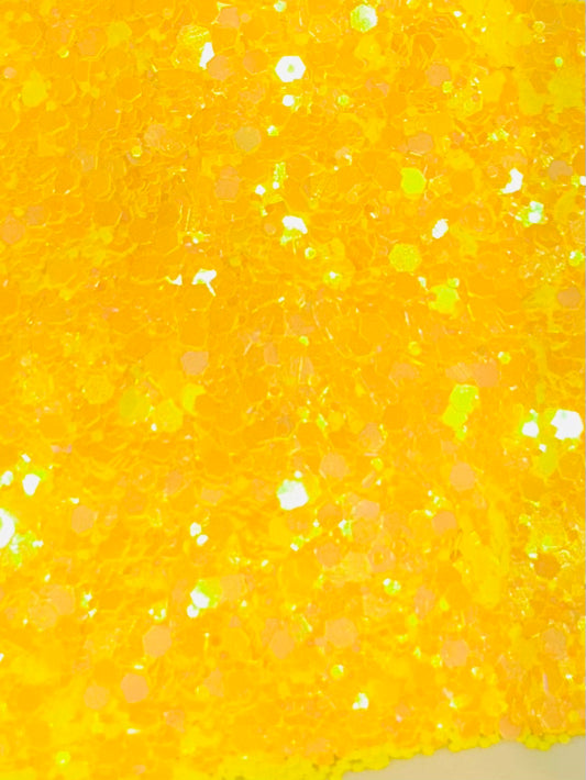 Lemon drop chunky glitter