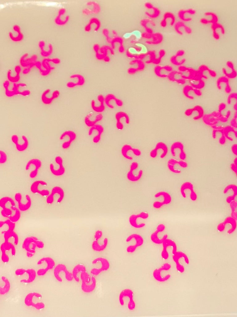 Hot pink cheetah shape