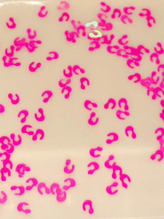 Hot pink cheetah shape