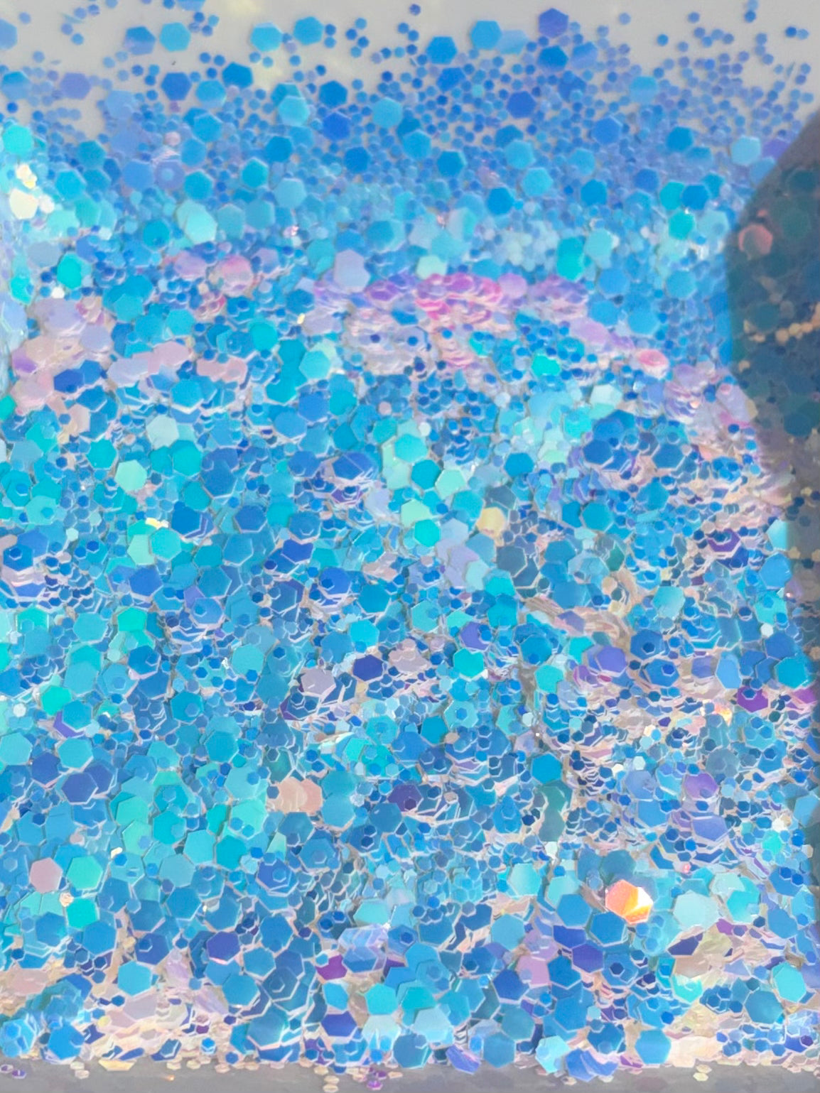 Sugar daddy - white glitter shift to blue- purple