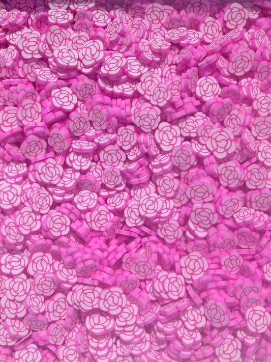 Pink roses polymere clay