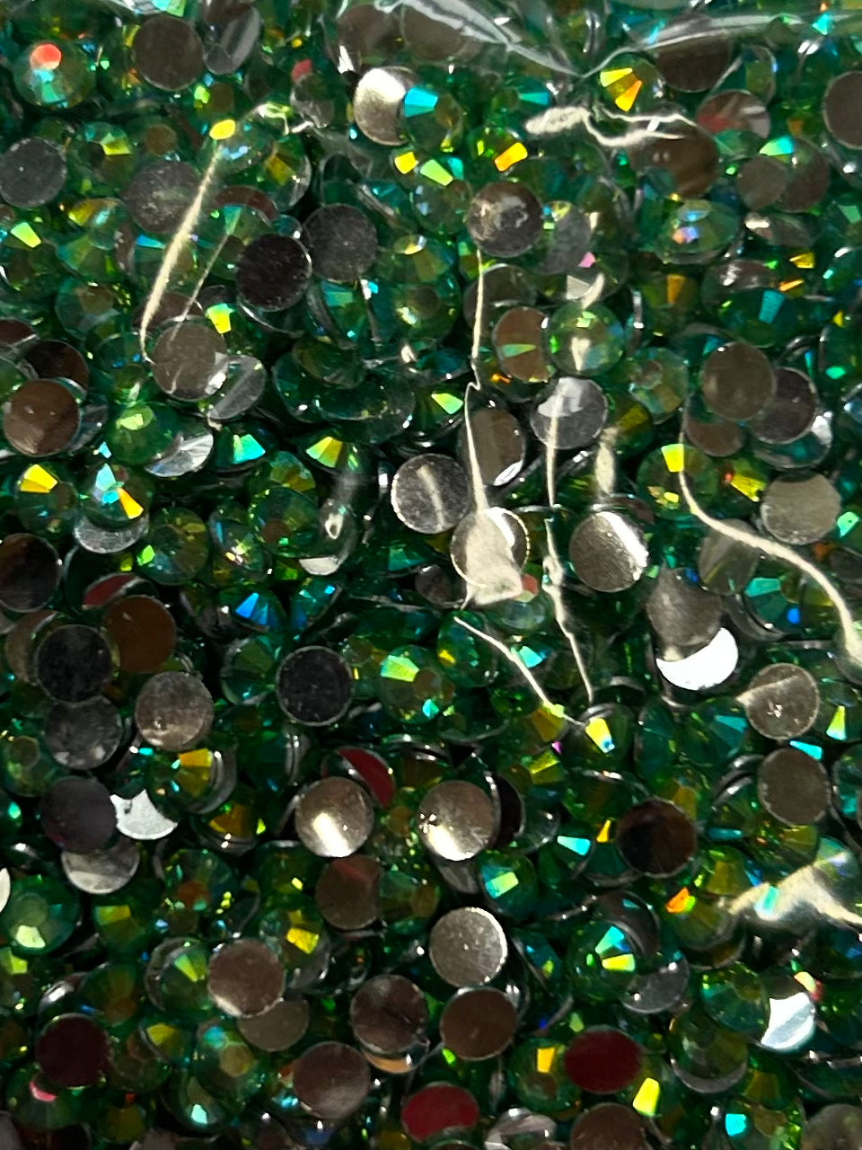 Blue green ab color shift rhinestone