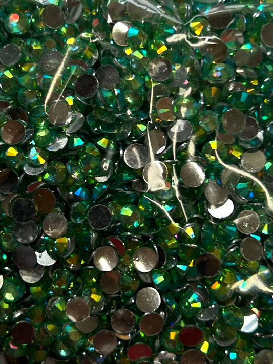 Blue green ab color shift rhinestone