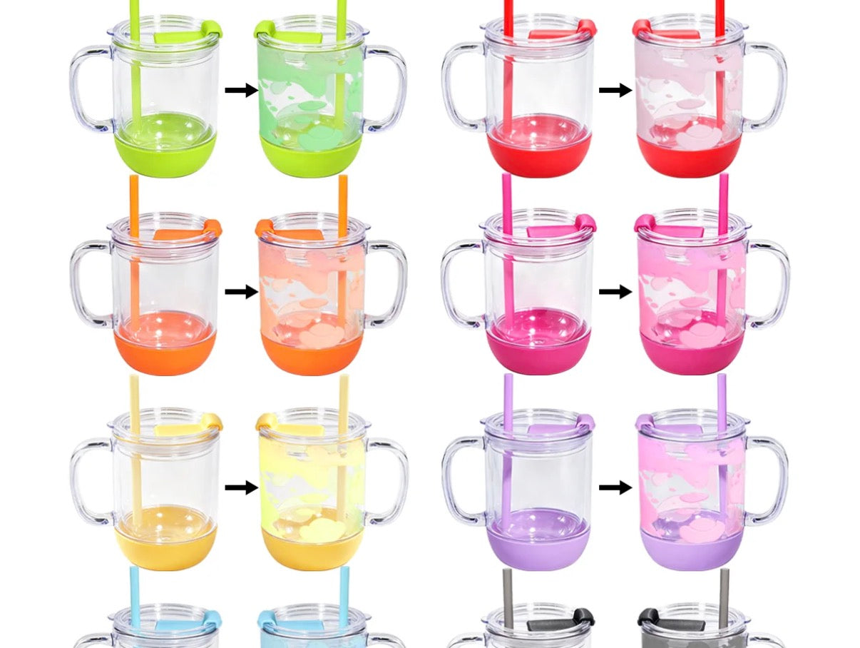 11oz acrylic coffee Snowglobe cup