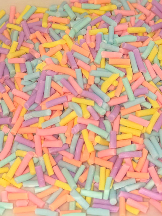 Pastel sprinkles clay