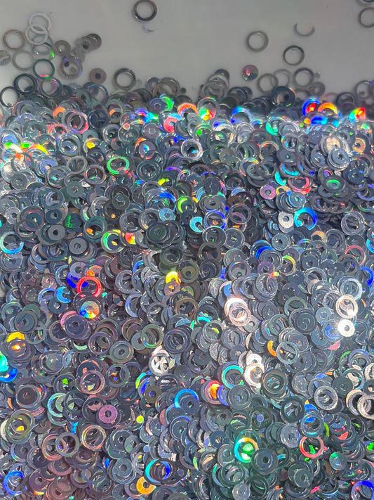 Silver rings shape