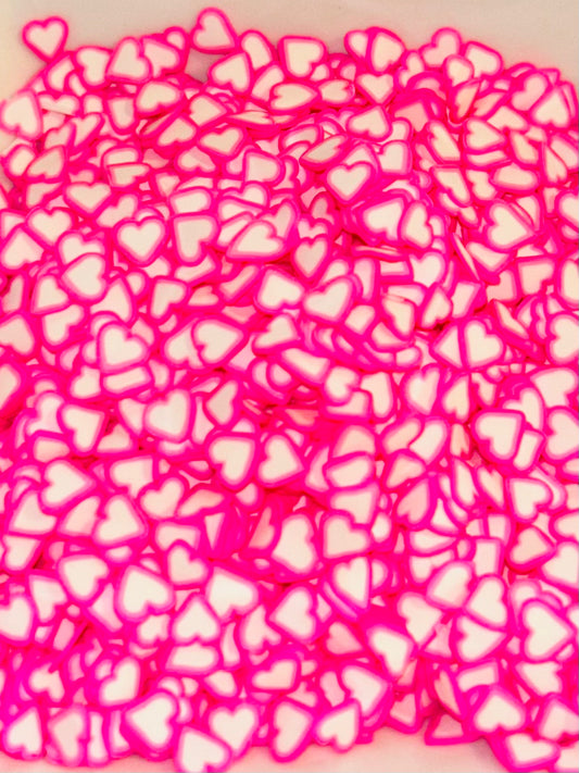 Hot pink hearts